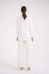 High Waist Pleated Straight Trousers